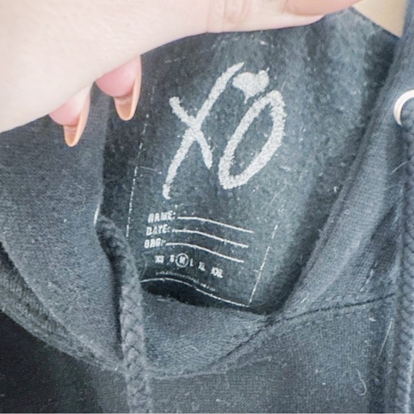 The Weeknd Legend of Fall Tour Hoodie Black Long Sleeve Pullover - Picture 3 of 5